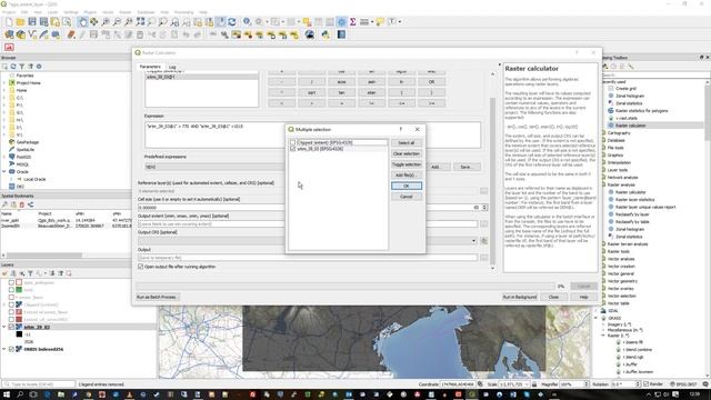 QGIS Raster Calculator смотреть онлайн