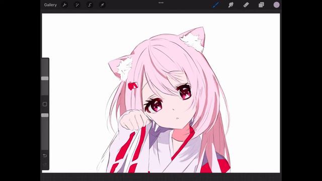 HOW TO DRAW ANIME an CHARACTER / style face using procreate смотреть онлайн