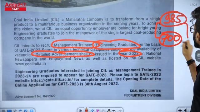 COAL India Recruitment 2022 | COAL INDIA announced big vacancy with GATE 2023 SCORE смотреть онлайн