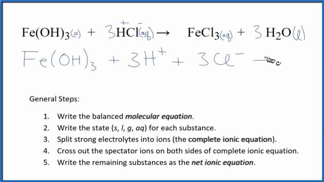 How to Write the Net Ionic Equation for Fe(OH)3 + HCl = FeCl3 + H2O смотреть онлайн