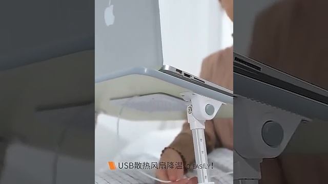 Laptop Bed Tray Table,Adjustable Laptop Stand, Folding Desk with Foldable Legs смотреть онлайн
