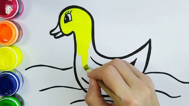 Bolalar uchun o'rdak chizish / Duck drawing for children / Рисунок утка Раскраска смотреть онлайн