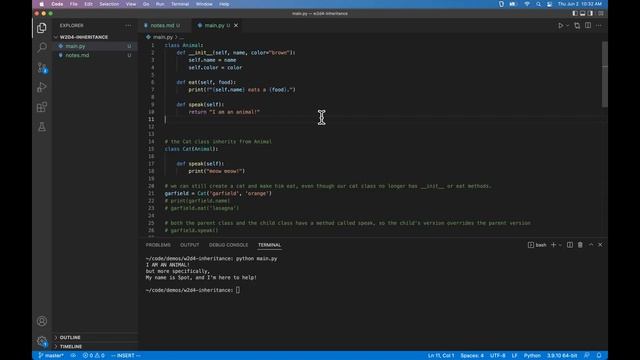 W2D4 Python OOP Inheritance смотреть онлайн