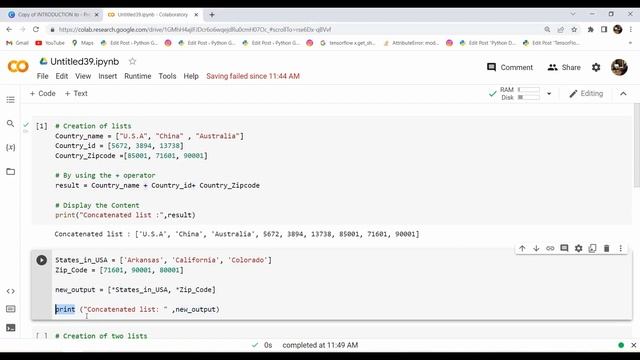 How to concatenate multiple lists in Python | Python Concatenate multiple lists смотреть онлайн