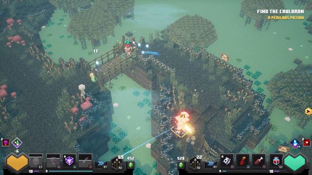 Let's Play Minecraft Dungeons PS4 Pro Console | Co-op Multiplayer Gameplay | Episode 4 Soggy Swamp смотреть онлайн