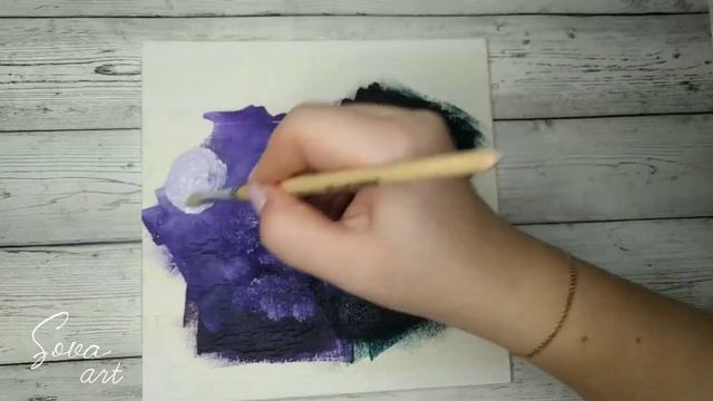 Вселенная внутри| Пошаговое рисование акрилом для начинающих| Как самостоятельно сделать шаблон смотреть онлайн