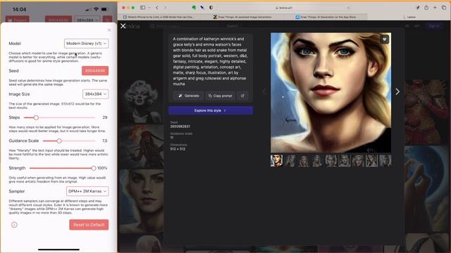 OMG! DRAW THINGS AI Generation for you iPhone using Stable Diffusion to create AI Art using a phone смотреть онлайн