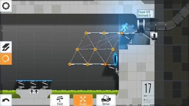 Bridge Constructor Portal Level 17 Walkthrough смотреть онлайн