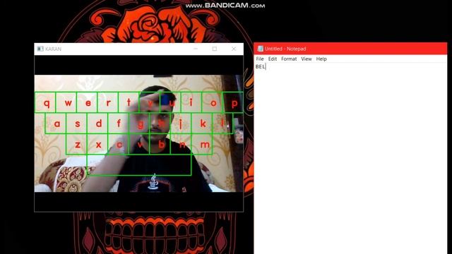 Gesture driven Virtual Keyboard using OpenCV + Python смотреть онлайн