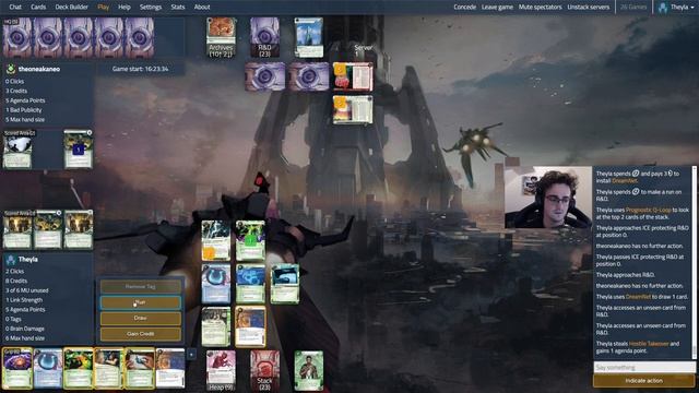 Android: Netrunner - Crash Test #307 Lat Dreamy Cyberloops VS Weyland Titan FA смотреть онлайн