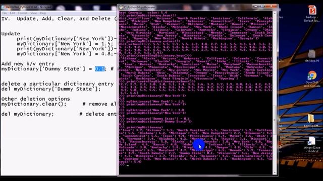 Using Python Functions (update, add, clear, delete) for Dictionary Data Structures смотреть онлайн