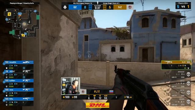 CS:GO - G2 Esports vs. forZe [Mirage] Map 1 - ESL Pro League Season 14 - Group B смотреть онлайн
