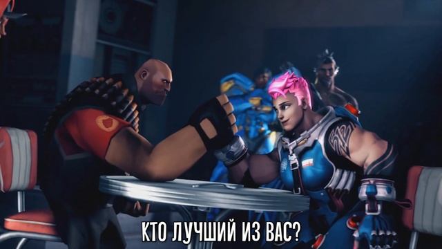 ТРЕЙСЕР ПРОТИВ СКАУТА РЭП БАТТЕЛ от JT Music (Overwatch Vs TF2) на русском