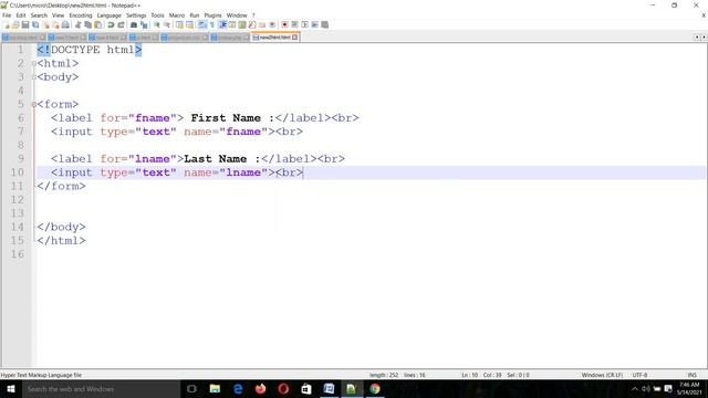 Part-1 (How to create HTML form by using form ,label tag )||2021 смотреть онлайн