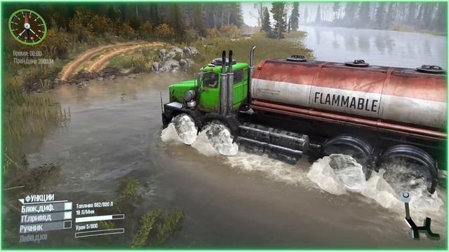 Western Star 6900 TS Location MudRunner месим грязь Карта «Л.Х. Дружба» Spintires MudRunner смотреть онлайн