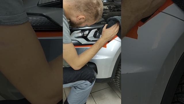 Полировка фар и оклейка пленкой смотреть онлайн