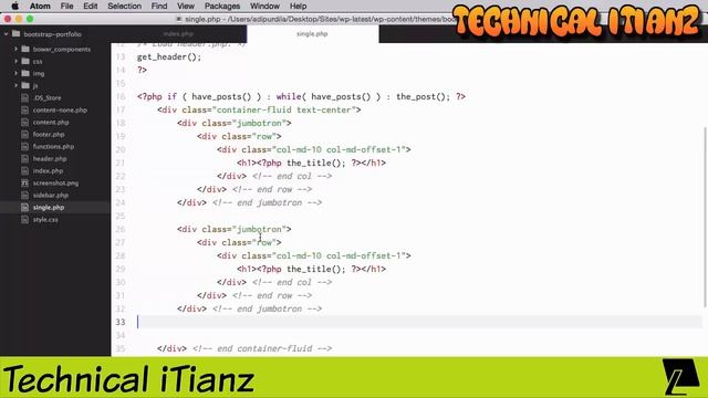 Creating the Post Page | Bootstrap Template | BootStrap Tutorial 6 смотреть онлайн