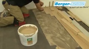 Клей для массивной доски на стяжку укладка без фанеры Berger Bond M1
