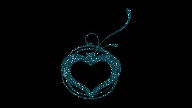 10 Glitter Hearts 2 Vectors In Aqua#16 Clip Art Digital Scrapbooking