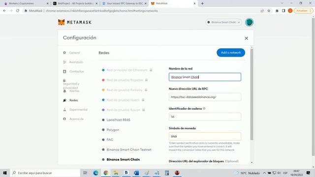 Como cambiar el RPC de la BSC en MetaMask (PASO A PASO) смотреть онлайн