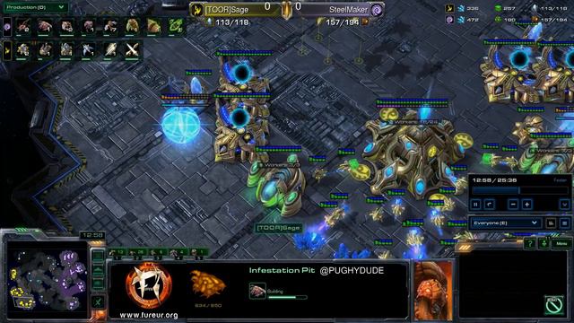 HoTS Showmatch ROOT Sage v VPBenQ Slivko G1 Starcraft 2 Pughy смотреть онлайн