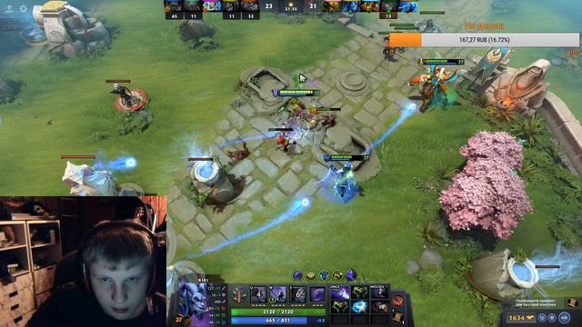 Где же я был? Стрим в дотку, в первый раз с вебкой. смотреть онлайн