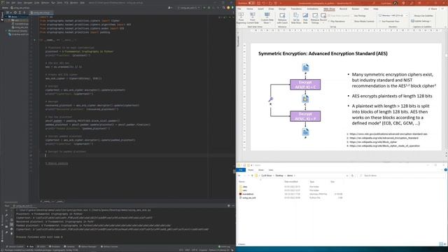 Cryptography with Python 5: Using insecure AES-ECB in Python смотреть онлайн