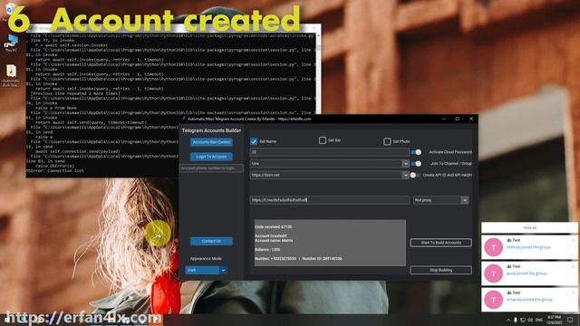 Automatic Telegram Accounts Creator | Bulk Telegram Account Creator смотреть онлайн