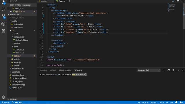 5. Adding Public and Protected Page Structure using Vuetify on Vue JS смотреть онлайн