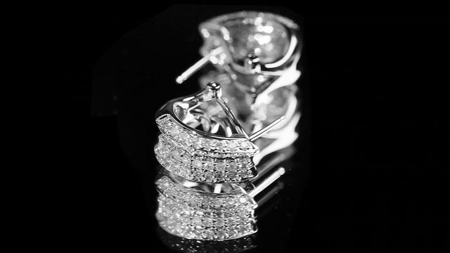 Серьги из белого золота с бриллиантами 1,15 карат смотреть онлайн