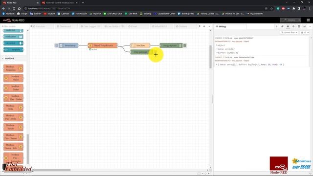 10.NodeRed ModBus RS485 смотреть онлайн
