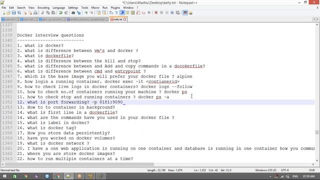DevOps Interview Questions | Docker Interview Realtime Questions | JMSTechHome | Madhu смотреть онлайн