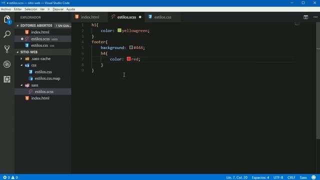 Sass curso #3 Reglas de maquetación de forma anidada desde cero смотреть онлайн
