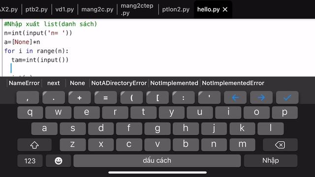 Hướng dẫn nhập và xuất dữ liệu kiểu List(Danh sách) trong Python смотреть онлайн