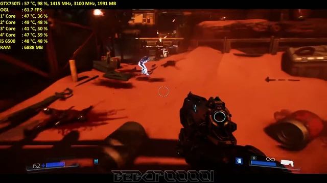 Doom 2016 GTX 750 Ti - i5 6500 - 16GB RAM - 1080P смотреть онлайн