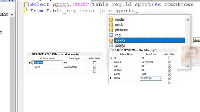How to count rows by group column using inner join between two columns in SQL server смотреть онлайн