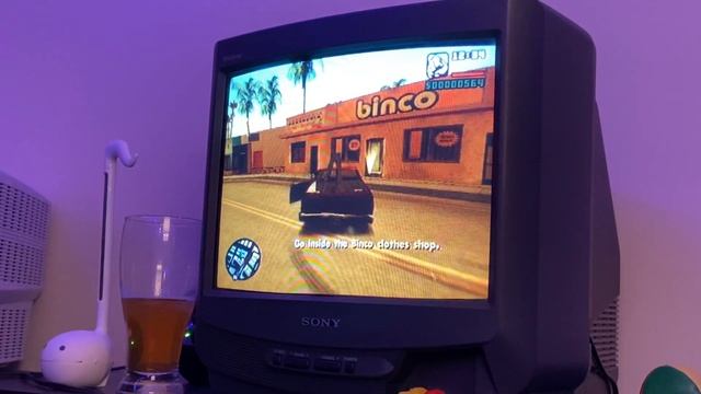 GTA San Andreas PS2 on a 1996 Sony Trinitron 13” CRT смотреть онлайн