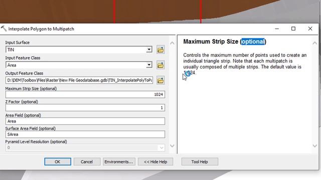 Interpolate Polygon to Multipatch Tool ArcMap смотреть онлайн