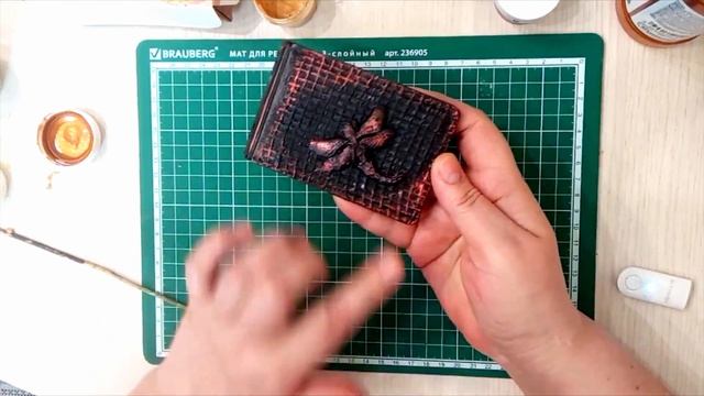 Переделала обложку визитницы