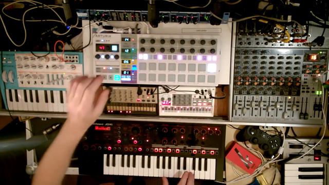 Through the Nebula / Micro Brute, Beat Step Pro, Roland JD-xi, Korg Volca Keys, Korg Volca Sample смотреть онлайн