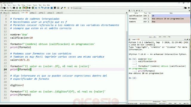 Cadenas interpoladas - 5 - Tips Python 3 смотреть онлайн