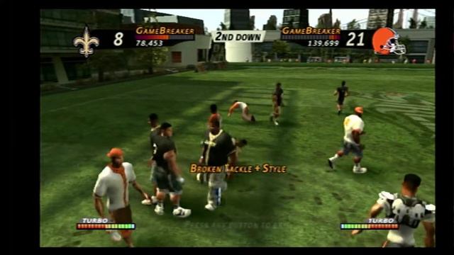 NFL Street Saints vs Browns Demo Mode смотреть онлайн