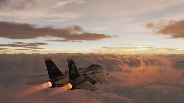 DCS World Live Wallpaper | F-14B Sunset Cruise смотреть онлайн