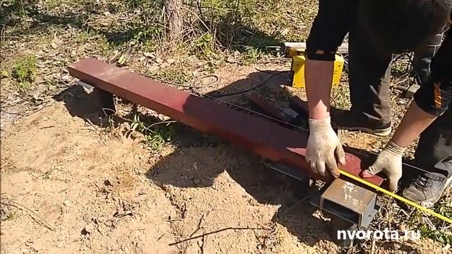 Откатные ворота на винтовых сваях стандарт НОВЫЕ ВОРОТА смотреть онлайн