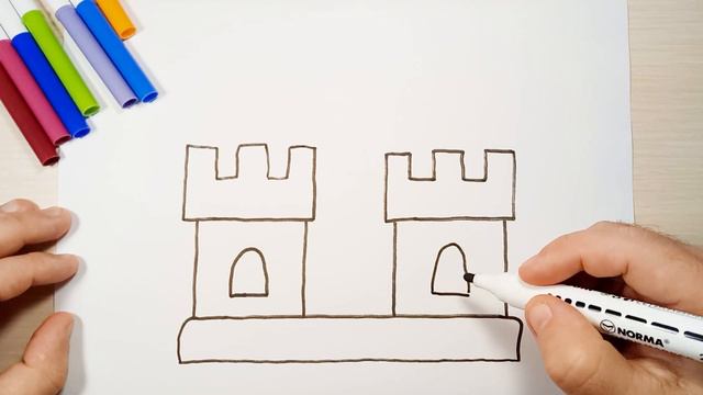Princess Castle Drrawing & Coloring for Beginners смотреть онлайн