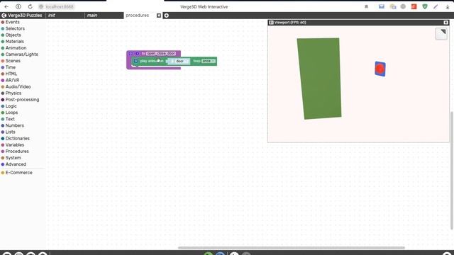Процедуры (Procedures) в Puzzles (Verge3D). Часть 1 смотреть онлайн