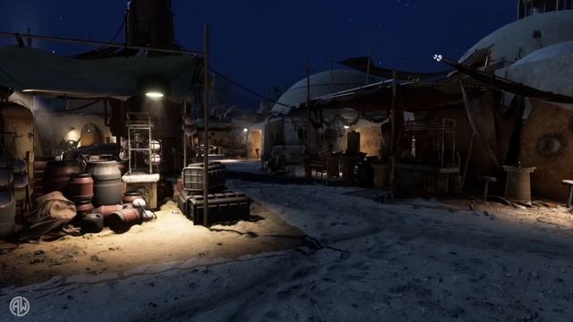 Mandalorian Music And Ambience | Energetic Music With Scenes From Mos Eisley, Tatooine