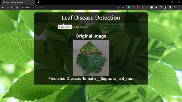 Leaf Disease Detection Flask App in Python - Advanced Deep Learning Project - with source code смотреть онлайн