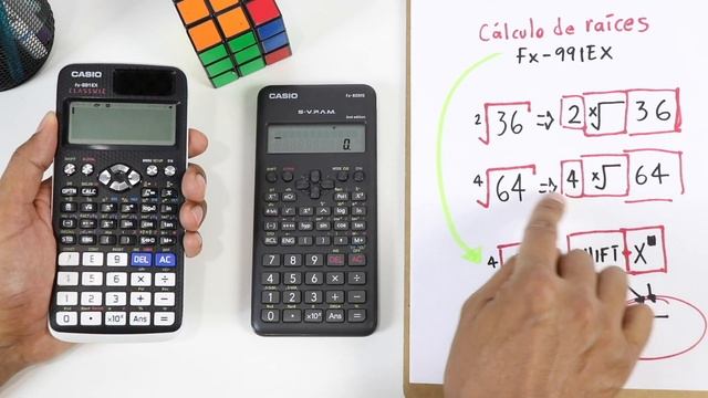 Calcular raíz cuadrada, cúbica y otras en una calculadora científica | Classwiz + Fx-82MS смотреть онлайн