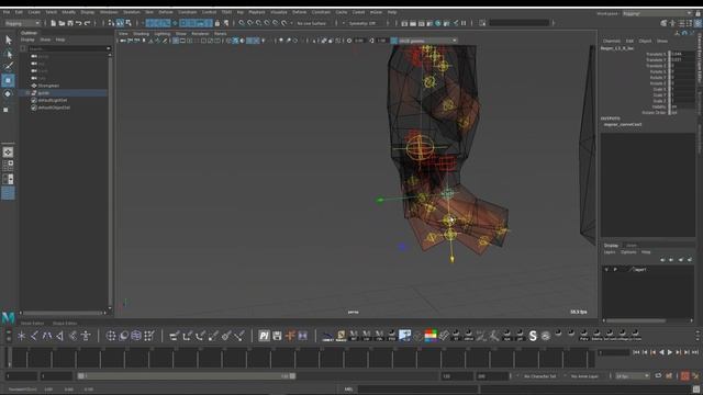 Сетап персонажа в mGear. Часть 3. Шаблон двуногого персонажа. смотреть онлайн